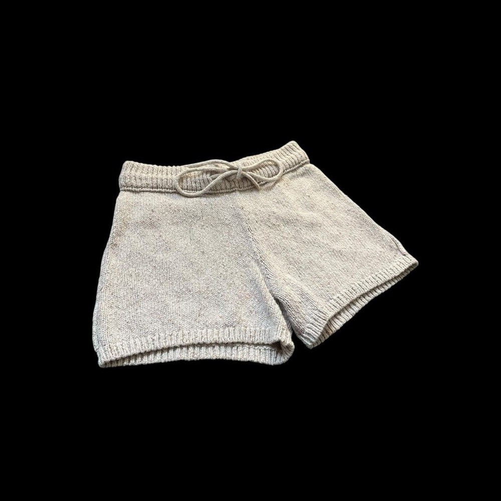 Universal Thread High Waist Knit Shorts in Cream